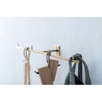 ポッシュリビング フックS ブラック W40×D8×H4cm アイアン 63867 1個（直送品）