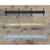 ポッシュリビング フックS アンティークゴールド W60×D8×H11cm アイアン 63883 1個（直送品）