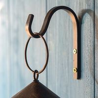 ポッシュリビング フック ブラック W0.8×D8×H10cm アイアン 63658 1個（直送品）