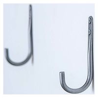 ポッシュリビング アイアンフック シルバー W1×D4.5×H9.5cm 63707 1セット(3個)（直送品）