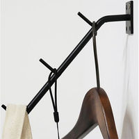 ポッシュリビング フック ブラック W4×D17.8×H16.3cm アイアン 63660 1個（直送品）