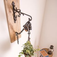 ポッシュリビング ウォールハンガー W4×D29×H26cm キャストアイアン 63340 1個（直送品）