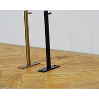 ポッシュリビング フックL ブラック W1.8×D12.2×H5cm アイアン 63977 1セット(2個)（直送品）