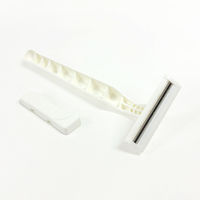 三和 二枚刃カミソリ ホワイト(マット袋入) RA-2W-M 1セット(1200個)（直送品）