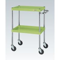 サカエ CSパールワゴン(中量タイプ/均等耐荷重100kg/ゴム車/H880mm/2段/移動式) CSPー7582 1台（直送品）