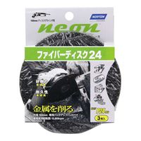 サンゴバン ノートン NEON ファイバーディスク 3枚 バックアップパッド1枚付 P24 338020 1セット(6組)（直送品）