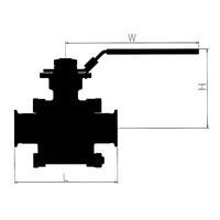 コンサス サニタリーボールバルブ 1S 禁油処理(クラスII)製品 67-6445-24 1個 67-6435-76（直送品）