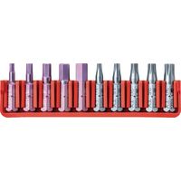 ピービースイスツールズ 10本組 ショートタイプ 六角・へクスローブビットセット ビットホルダー付 パッケージタイプ C6.704CN（直送品）