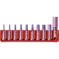 ピービースイスツールズ 10本組 ショートタイプ 六角ビットセット ビットホルダー付 パッケージタイプ C6.709CN 1セット（直送品）