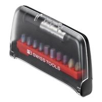 PB SWISS TOOLS ピービースイスツールズ 10本組 ショートタイプ ドライバービット ケース付 C6.700BC 1セット（直送品）