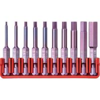 ピービースイスツールズ 10本組 段付き 六角ビットセット ビットホルダー付 パッケージ仕様 E6.713CN 1セット（直送品）