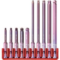 ピービースイスツールズ 10本組 段付きボールポイントビットセット ビットホルダー付 パッケージ仕様 E6.714CN 1セット（直送品）