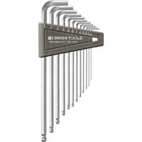 ピービースイスツールズ 12本組 インチサイズ ボール付ロング六角棒レンチセット 紙箱仕様 212Z.LHー12CBB 1セット（直送品）