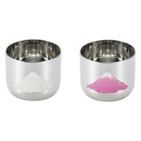 カクセー 感温ステンレスぐい呑み 100ml 赤富士 EJG-250 1個（直送品）