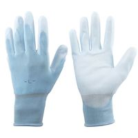 ユニワールド ウレタン背抜き手袋 ライトブルー L 1510-10P-L 1セット(20双)（直送品）