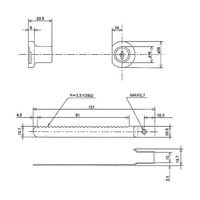 ツチノ アルファ スライディングロック Nー200ーS 1-095 1パック 64-6523-81（直送品）