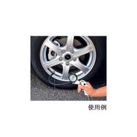 新潟精機 エアプレッシャーゲージ 自転車チャック付 APG-1200PA 1個 63-1319-87（直送品）