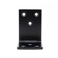 ユニクロ 金折隅金 広幅タイプ(ケース売り) 黒 60×60mm×40mm×3.2mm 30個入 YS-112C-60mm（直送品）