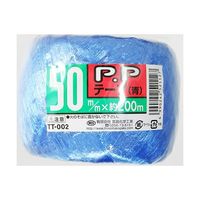 宮島化学工業 PPテープ 青 50mm×200m TT002 1巻 63-7917-88（直送品）