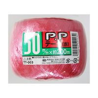 宮島化学工業 PPテープ 赤 50mm×200m TT003 1巻 63-7917-89（直送品）