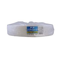 宮島化学工業 PPソフトロープ 白 6mm×200m HC620 1巻 63-7917-85（直送品）