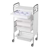 西村製作所 スタンダードセット台(Cー324) 483×300×865mm ホワイト 66-0014-36 1台（直送品）