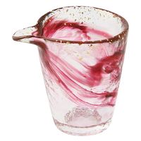 ワールド・クリエイト 箔墨流し 紅 片口 30525 1セット(3個)