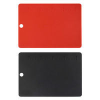 ワールド・クリエイト 抗菌カッティングボードレッド/ブラック 60051 1個