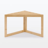 無印良品 竹材 コーナーラック1段 約幅26×奥行26×高さ21cm 良品計画