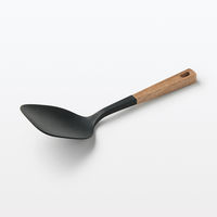 無印良品 木柄 シリコーン ターナースプーン 約長さ26cm 良品計画