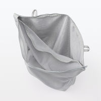 無印良品 ポリエステル まとめて洗える仕切り付き 洗濯ネット 約縦48×横48cm 良品計画