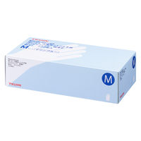 帝人フロンティア 極薄手ニトリル手袋（使い捨て手袋）ぴったりフィット 粉なし ブルー M NBR-PF220MB 1箱（200枚）