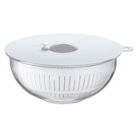 イシガキ 耐熱ガラス ボウル シリコン蓋 ザル 3点セット 21cm 2.5L 4256 1セット(3点×3個)