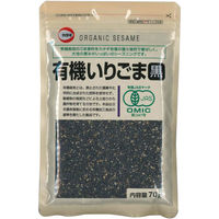 カタギ食品 有機いりごま黒 70g 2袋