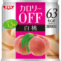 清水食品　カロリーOFF（オフ）　白桃　1セット（1缶×2）