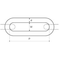 ふじわら ブラックチェーン B5-2 1個 538-2077（直送品）
