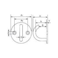 水本機械製作所 水本 アイボルト ステンレス オープンラウンドアイ 径50mm ORI-8 1個 849-2111（直送品）