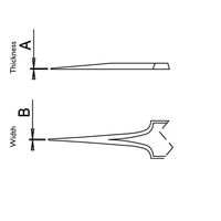 Dumont バイオロジーピンセット 厚み0.005 /幅0.025mm 0208-5SPSF-PO 1本 65-3348-36（直送品）