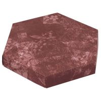 ヤマニパッケージ 軽食用 六角(大) あずき 100枚 19-611A 1ケース(100枚) 67-7145-75（直送品）