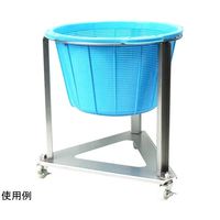 エム・あい ザル置台用 ステンレス三角台車 ザルカゴ#30用 s76-002 1台 67-4910-05（直送品）