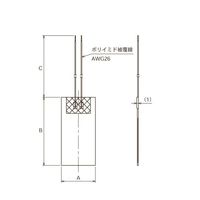 坂口電熱 ポリイミドヒーター サミコン MPI型 25.4×50.8mm 28V 10W MPI-12 1枚 67-6668-81（直送品）