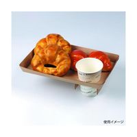 ヤマニパッケージ 紙トレー(ドリンクホール有) 300枚 10-390 1ケース(300枚) 67-7139-54（直送品）