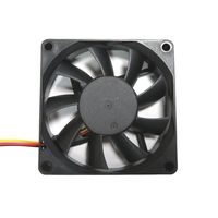 ワイドワーク DC12Vファン 2ボールベアリング 70mm 角厚さ15mm 65-3944-90 1個（直送品）