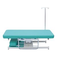 高田ベッド製作所 電動小児用処置ベッド スカイブルー 600×1400×450~850mm TB-1643 1個 9-1375-01（直送品）