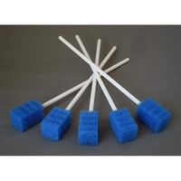 【口腔ケアスポンジ】 スポンジブラシ デンティップスブルー 250本入 67-6609-81 1箱(250本) アズワン（直送品）