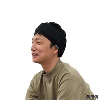 特殊衣料 abonet ホーム ビーズターバン L ブラック 2175 1個 9-1349-04（直送品）