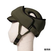 特殊衣料 ガードE用 緩衝材パーツ(後頭部タイ) M~L オリーブ 2523 1個 9-1344-01（直送品）