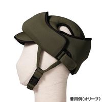 特殊衣料 ガードE用 緩衝材パーツ(後頭部タイ) M~L ブラウン 2523 1個 9-1344-03（直送品）