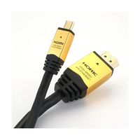 ホーリック HDMIマイクロケーブル 2.0m ゴールド タイプAオスータイプDオス HDM20-017MCG 1個 64-6229-76（直送品）