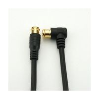 ホーリック 極細アンテナケーブル 7m ブラック L字差込式/差込式コネクタ HAT70-112LPBK 1個 64-6230-14（直送品）